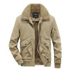Men's lamb fleece Lapel Solid Color Jacket Men's lamb fleece Lapel Solid Color Jacket