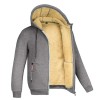 Men's all-match plus fleece thickened zipper hooded sweater cardigan jacket P1247 Men's all-match plus fleece thickened zipper hooded sweater cardigan jacket P1247