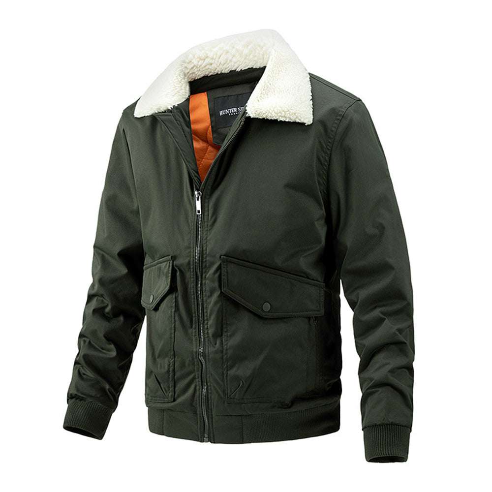 New men's comfortable fur collar thermal jacket New men's comfortable fur collar thermal jacket