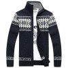 Men's Slim Collar Jacquard Knit Jacket P1269 Men's Slim Collar Jacquard Knit Jacket P1269