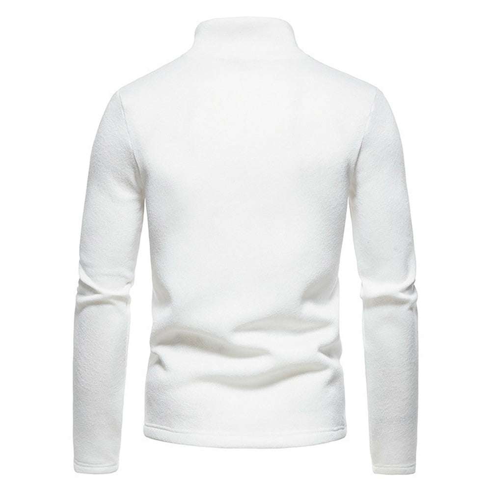 New Warm and Comfortable Half-Zip Turtleneck Men's Sweatshirt P1128
