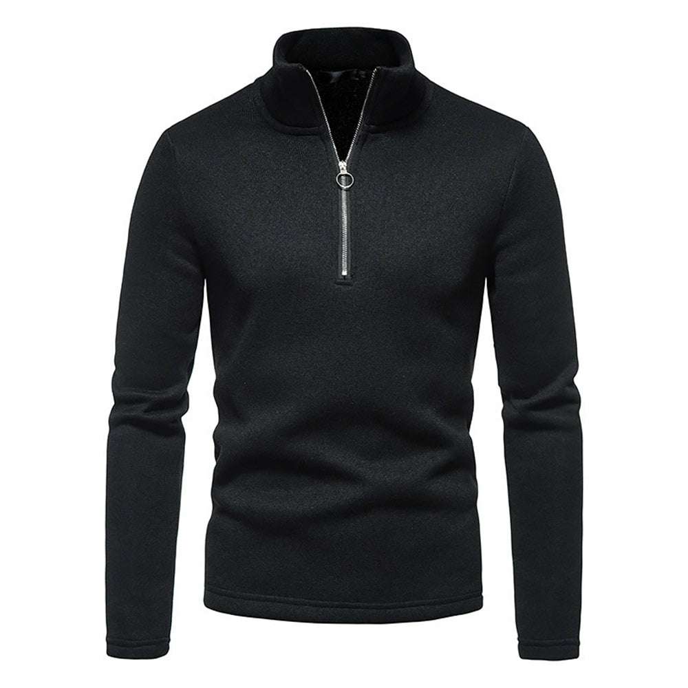 New Warm and Comfortable Half-Zip Turtleneck Men's Sweatshirt P1128