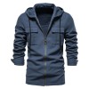 Men's Solid Color Pocket Fashion Slim Fit Cardigan P1241