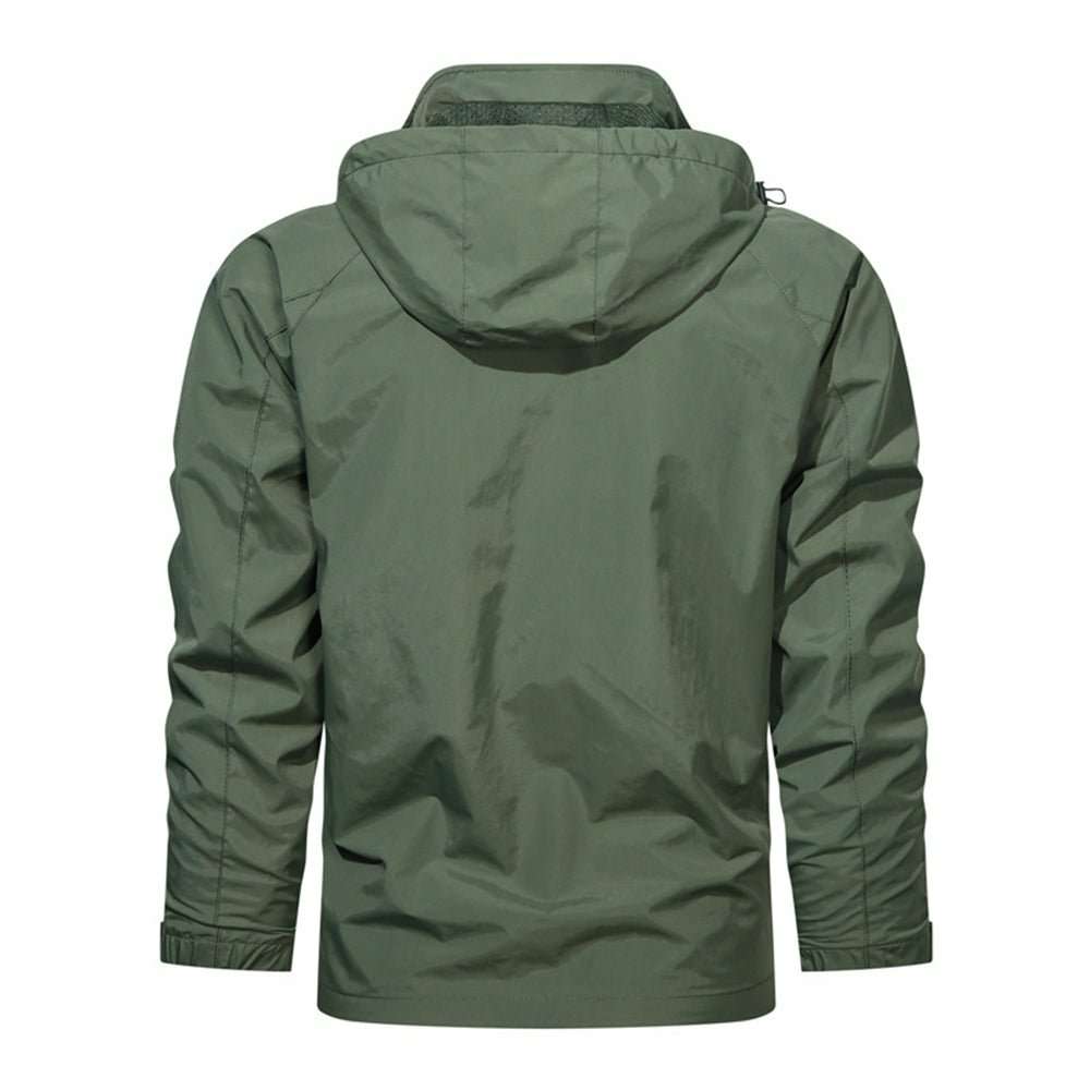 New Men's Solid Color Mountaineering Fashion Windproof Jacket