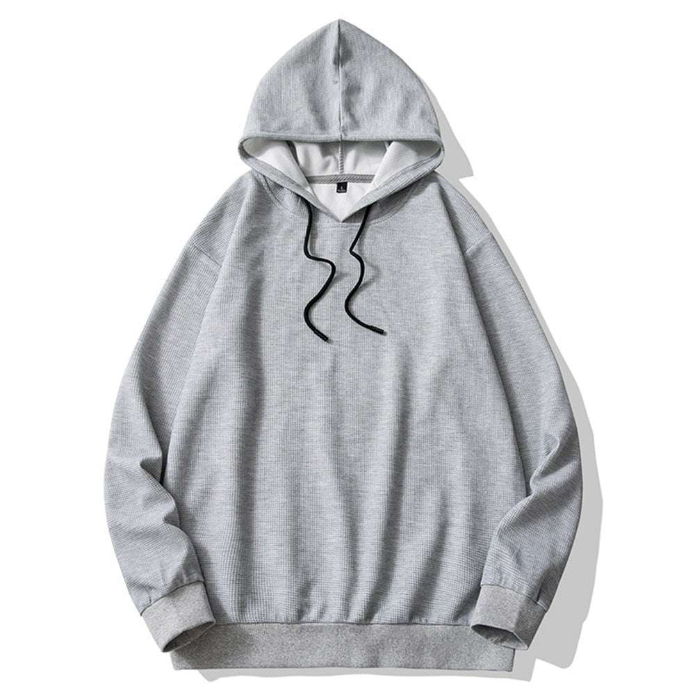 Plaid Men's Solid Color Hoodie Plaid Men's Solid Color Hoodie