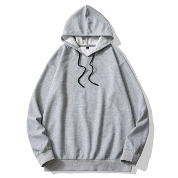 Plaid Men's Solid Color Hoodie
