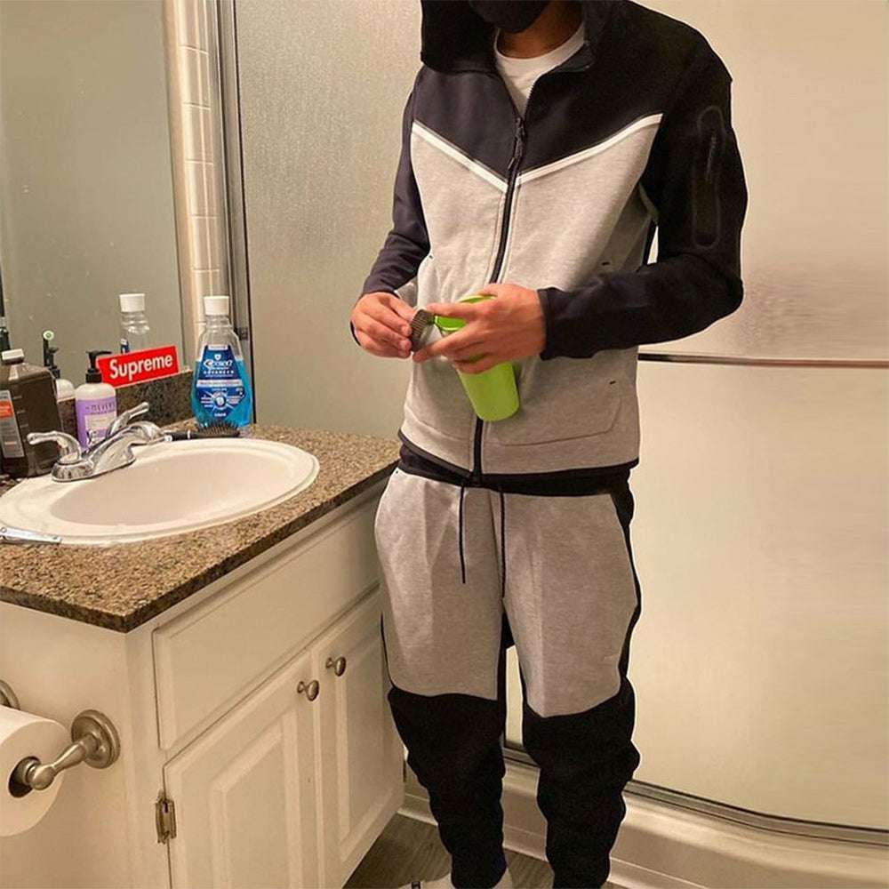 Men's Fashion Zipper Long Sleeve Trousers Set Men's Fashion Zipper Long Sleeve Trousers Set