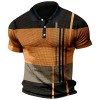 Summer Fashion Men's Color Block Polo Shirt P1113