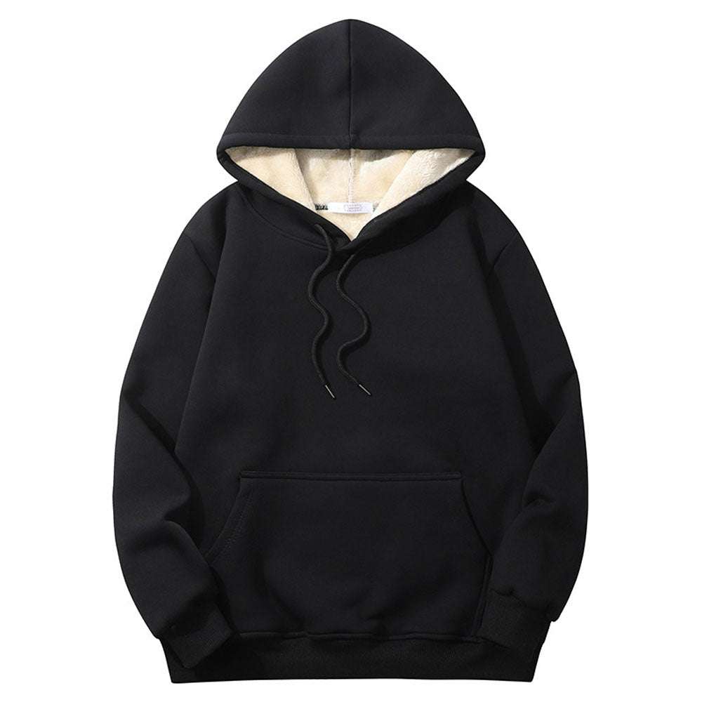 Fashion plus fleece hooded warm sports sweater