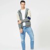 New Men's Fashion Colorblock Contrast Cardigan P1275 New Men's Fashion Colorblock Contrast Cardigan P1275