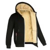 Men's all-match plus fleece thickened zipper hooded sweater cardigan jacket P1247 Men's all-match plus fleece thickened zipper hooded sweater cardigan jacket P1247