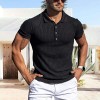 Summer new high elastic men's knitted textured POLO shirt P1130 Summer new high elastic men's knitted textured POLO shirt P1130