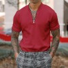 Summer New Men's Casual Tight Zipper POLO Short Sleeves P1139 Summer New Men's Casual Tight Zipper POLO Short Sleeves P1139