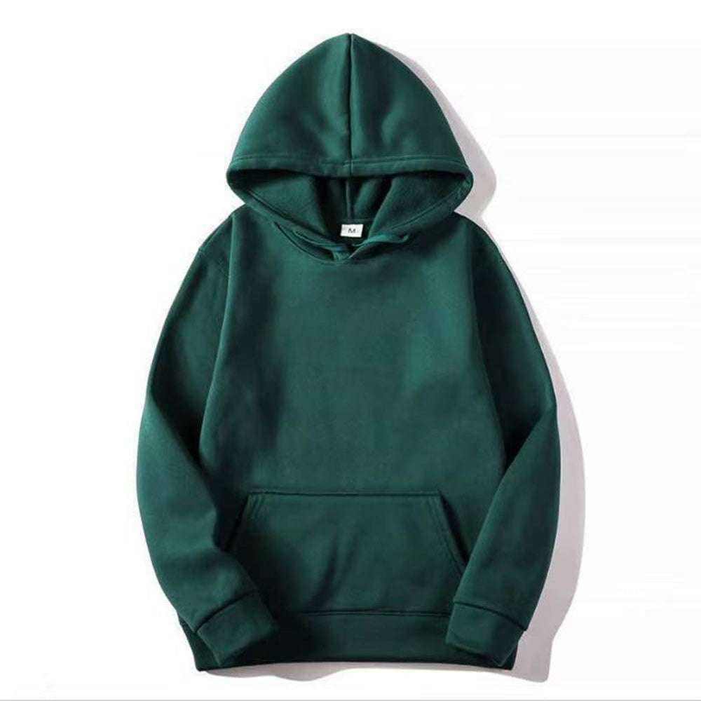 Multicolor Couple's Basic Fleece Thickened Hoodie Multicolor Couple's Basic Fleece Thickened Hoodie
