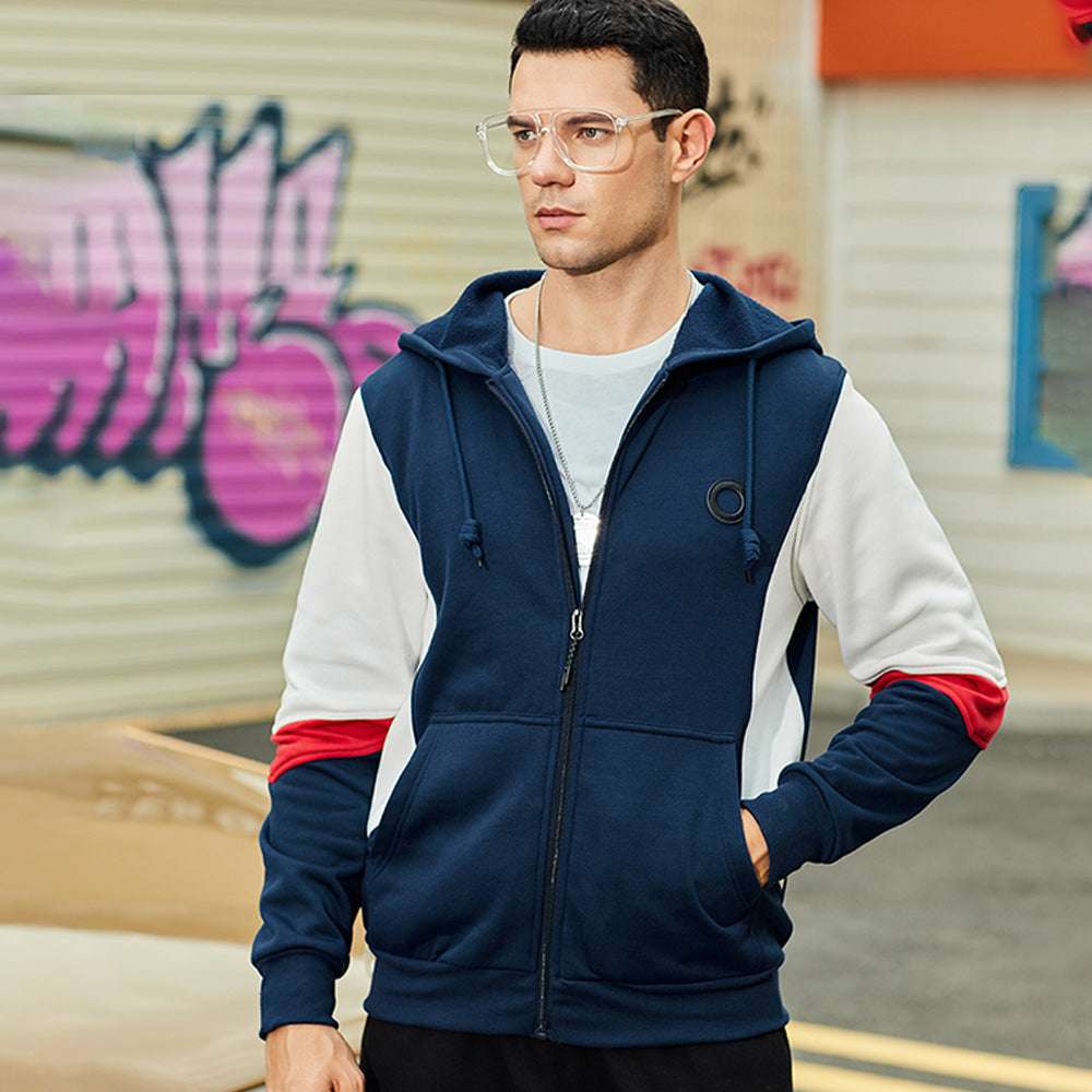 New Men's Fashion Colorblock Contrast Cardigan P1275 New Men's Fashion Colorblock Contrast Cardigan P1275