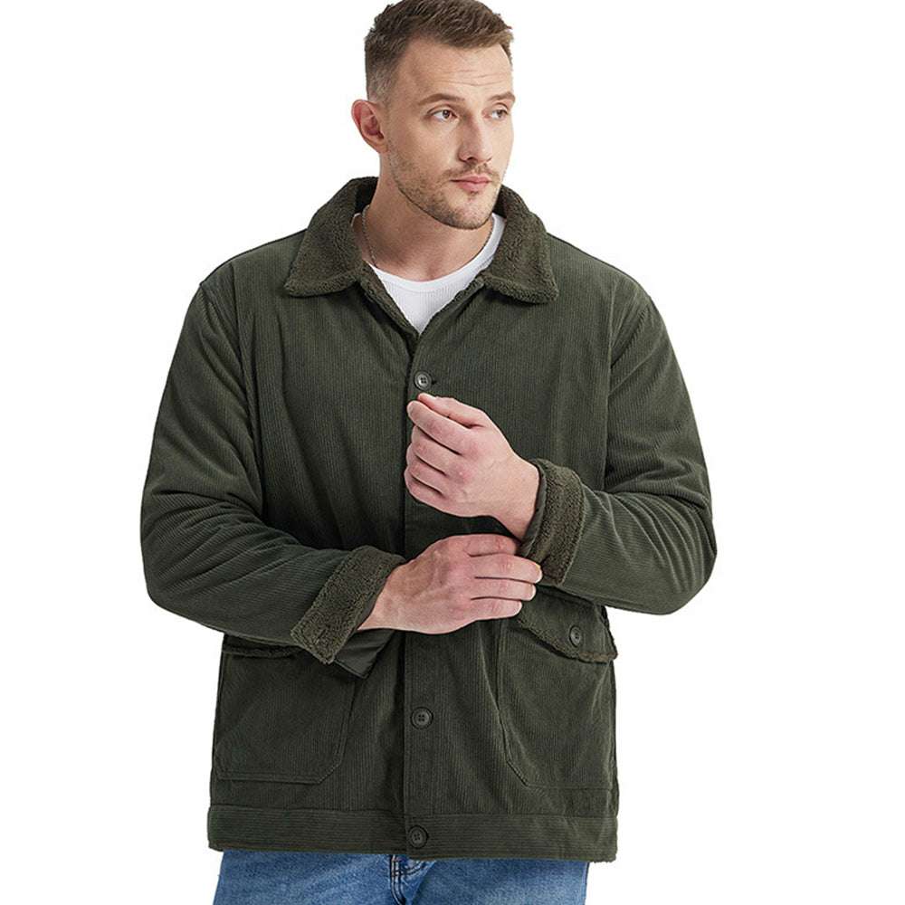 Men's Corduroy Sherlock Lapel Loose Jacket
