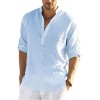 New Spring Summer Men's Comfortable Breathable Linen Shirt New Spring Summer Men's Comfortable Breathable Linen Shirt