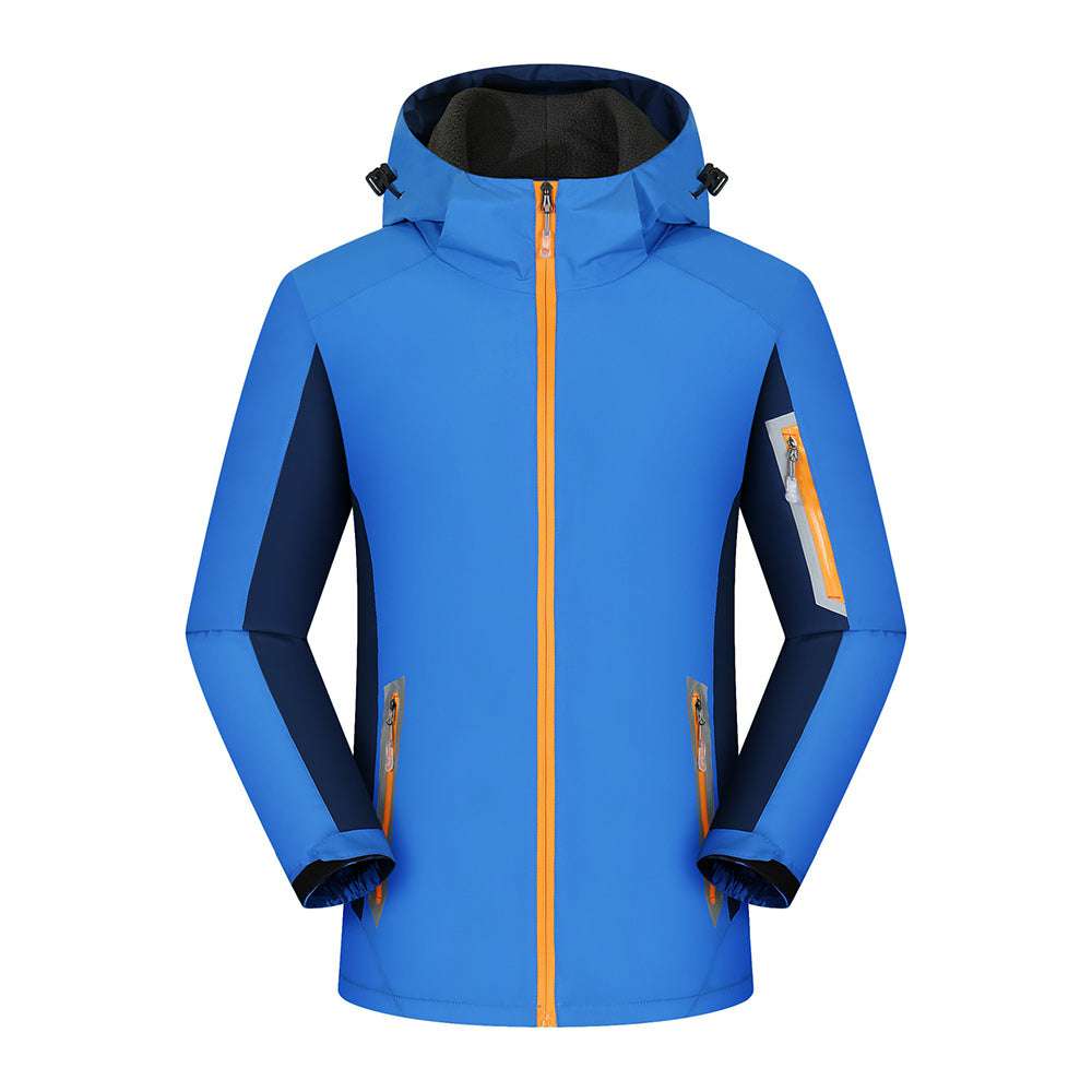 Fleece-lined outdoor reflective jacket Fleece-lined outdoor reflective jacket