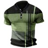 Summer Fashion Men's Color Block Polo Shirt P1113