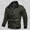 Men's Solid Color Pocket Stand Collar Jacket Men's Solid Color Pocket Stand Collar Jacket
