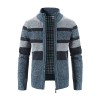 Men's Fashion Stripe Colorblock Sweater Cardigan Jacket P1231