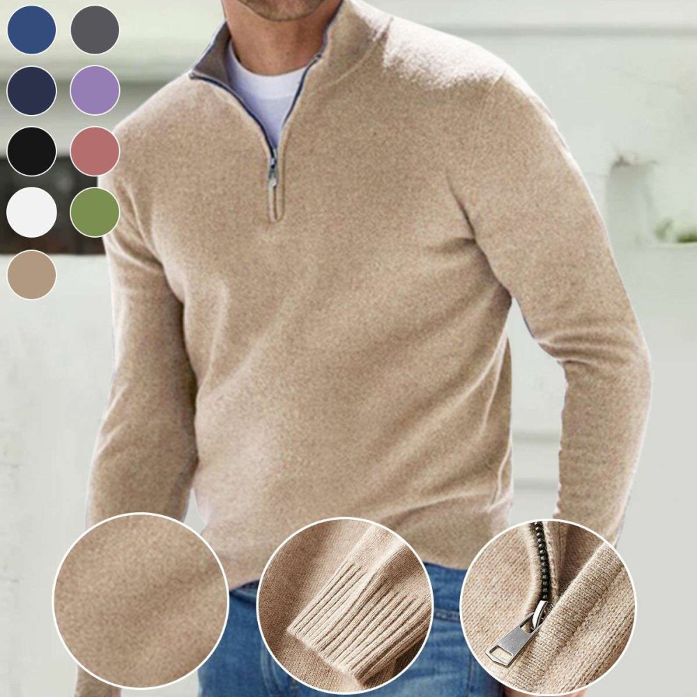 New Men's Solid Color  Bottoming Shirt P1173