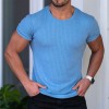 New Round Neck Short Sleeve Vertical Stripe Men's T-Shirt New Round Neck Short Sleeve Vertical Stripe Men's T-Shirt