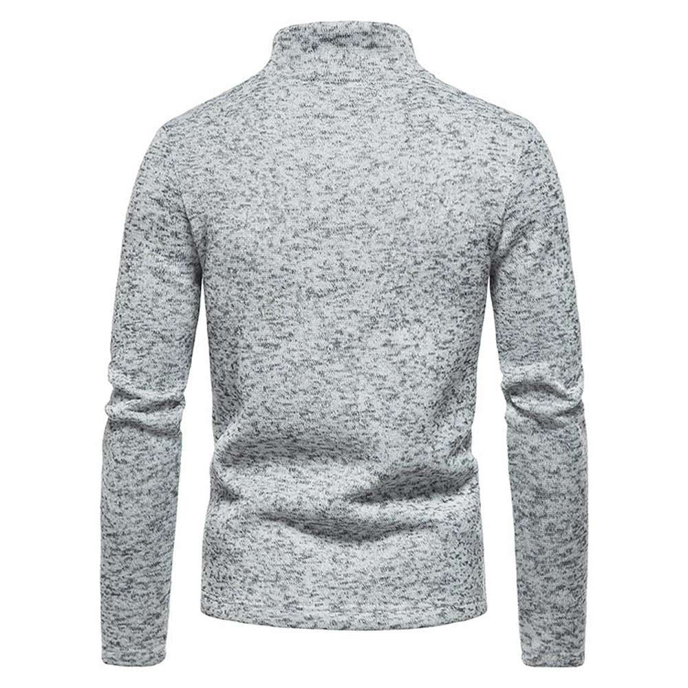 New Warm and Comfortable Half-Zip Turtleneck Men's Sweatshirt P1128