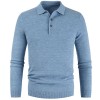 Men's Button Lapel Solid Color Slim Knitted Base Layer Shirt P1134 Men's Button Lapel Solid Color Slim Knitted Base Layer Shirt P1134