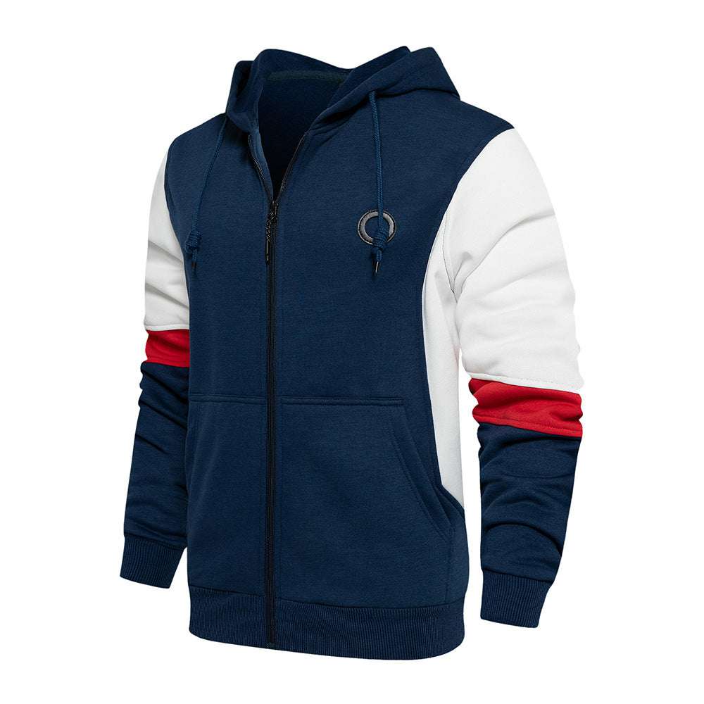 New Men's Fashion Colorblock Contrast Cardigan P1275 New Men's Fashion Colorblock Contrast Cardigan P1275