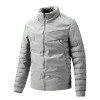 Men's stand collar thin winter thermal padded jacket