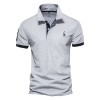 Men's Short Sleeve Fawn Embroidered Polo Shirt P1007 Men's Short Sleeve Fawn Embroidered Polo Shirt P1007