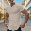Spring Summer New V Neck Casual T Shirts For Men