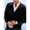 Men's V-neck solid color slim-fit pullover sweater Men's V-neck solid color slim-fit pullover sweater