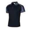 Men's camouflage stitching casual lapel T-Shirt P1138 Men's camouflage stitching casual lapel T-Shirt P1138