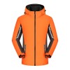 Couples style reflective warm outdoor hooded jacket