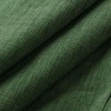 Men's stand collar short sleeve cotton linen shirt