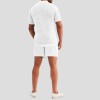 Summer new men's hollow icy breathable casual thin short-sleeved shorts suit Summer new men's hollow icy breathable casual thin short-sleeved shorts suit