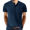 Waffle Button Raglan Men's Short Sleeve