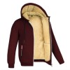Men's all-match plus fleece thickened zipper hooded sweater cardigan jacket P1247 Men's all-match plus fleece thickened zipper hooded sweater cardigan jacket P1247