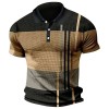 Summer Fashion Men's Color Block Polo Shirt P1113