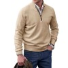 Men's Fashion Stand Collar Zipper Thermal Sweater