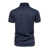New solid color v-neck men's business POLO shirt casual short-sleeved P1024 New solid color v-neck men's business POLO shirt casual short-sleeved P1024