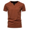 Summer new men's casual v-neck trend slim cotton short-sleeved T-shirt Summer new men's casual v-neck trend slim cotton short-sleeved T-shirt