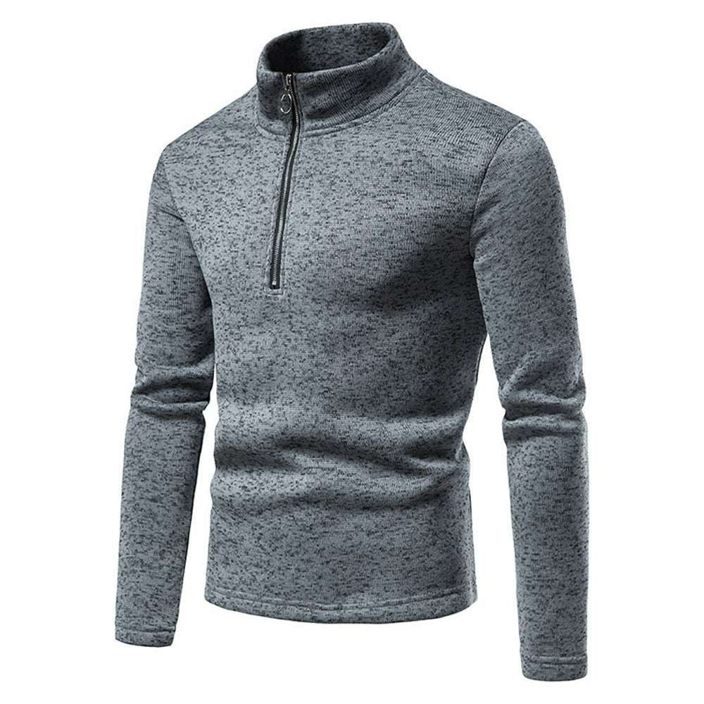 New Warm and Comfortable Half-Zip Turtleneck Men's Sweatshirt P1128