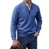 Men's Fashion Stand Collar Zipper Thermal Sweater