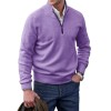Men's Fashion Stand Collar Zipper Thermal Sweater