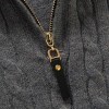 Autumn new men's zipper half-high collar twist knit bottoming shirt Autumn new men's zipper half-high collar twist knit bottoming shirt