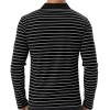 New Men Striped Casual Breathable Long Sleeve Polo Shirt New Men Striped Casual Breathable Long Sleeve Polo Shirt