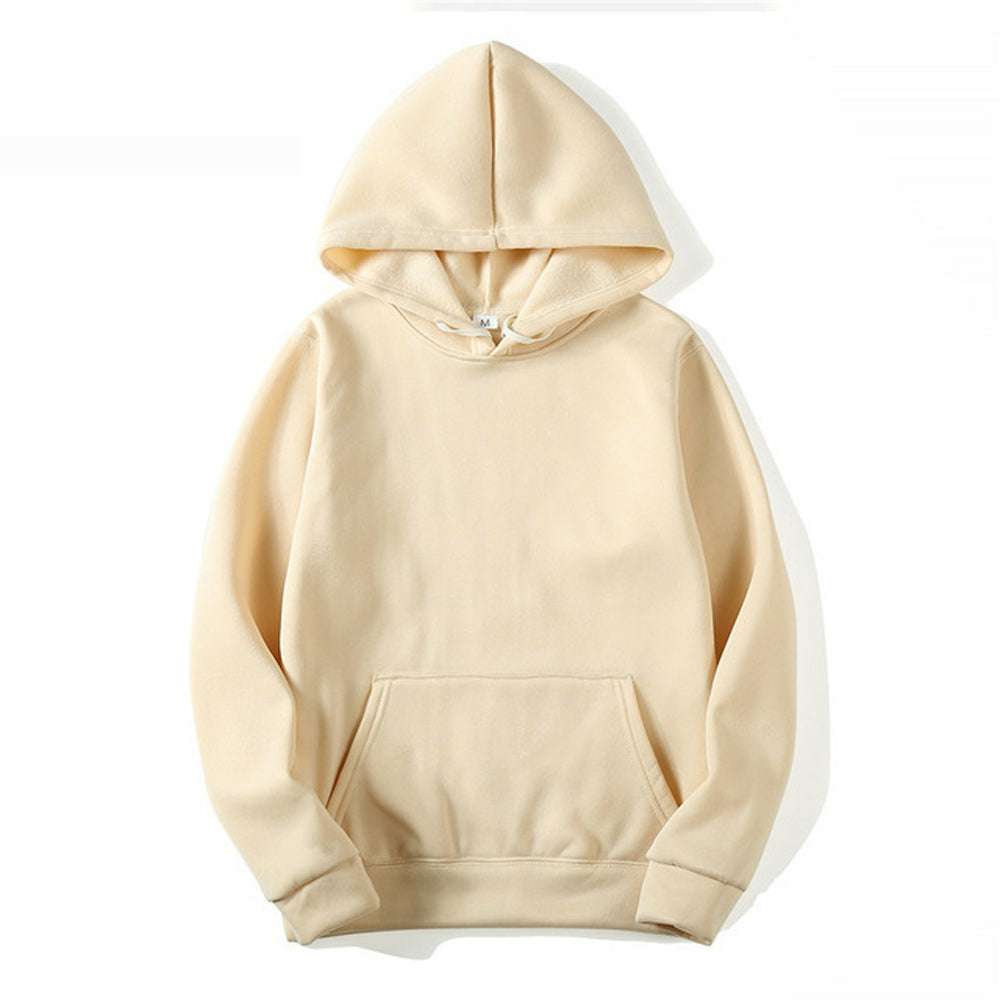 Multicolor Couple's Basic Fleece Thickened Hoodie Multicolor Couple's Basic Fleece Thickened Hoodie